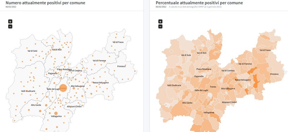 Covid in Trentino, il 32% della popolazione di Bleggio Superiore si è contagiato da inizio epidemia